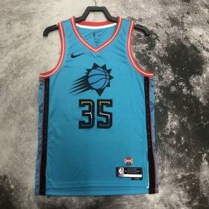 NBA 35 Durant Phoenix Suns 22-23 city Maillot bleu imprimé